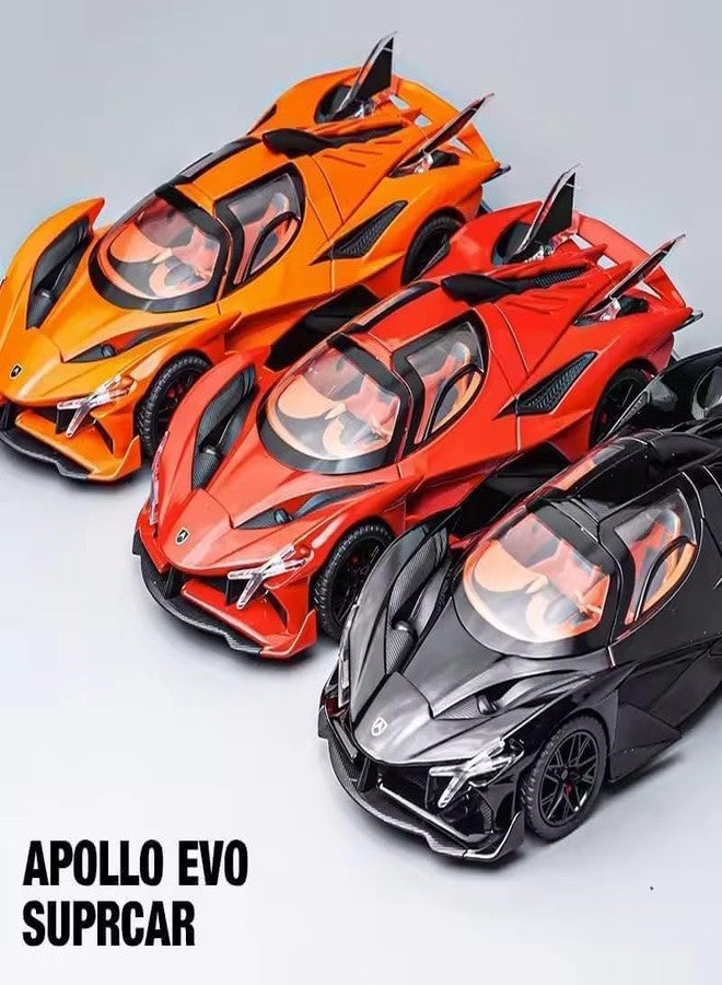 RAHU Big Diecast Apollo Project EVO Car with 6 Openable Doors with Sound and Light Toy Decoration Car Best Gift Toys for Kids - Image 5